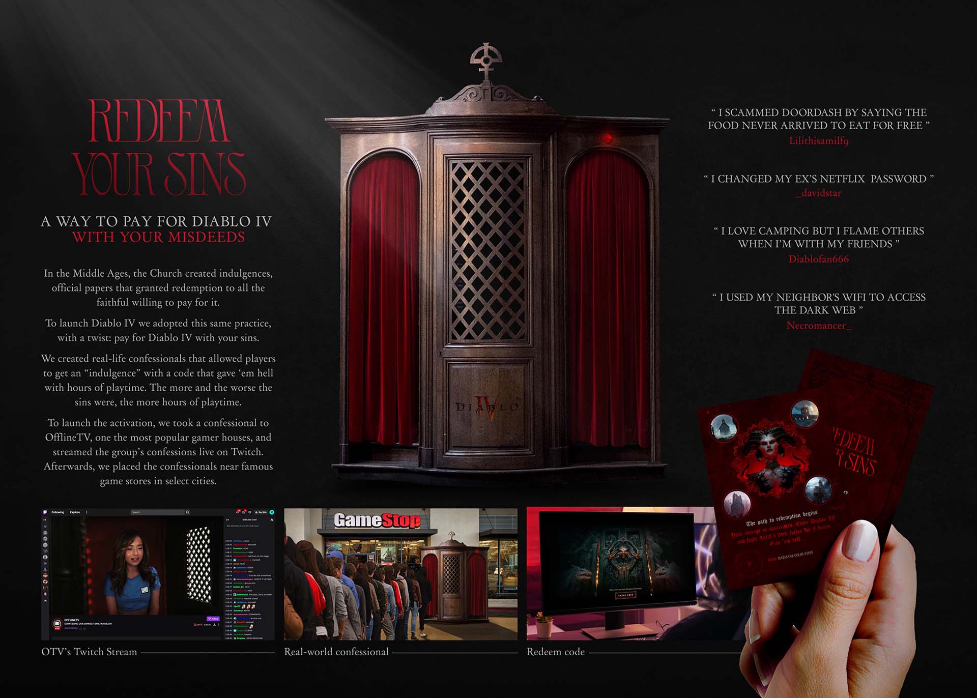 REDEEM YOUR SINS board